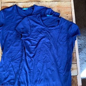 J. McLaughlin Athletic Shirt Lot of Two Size Small Blue